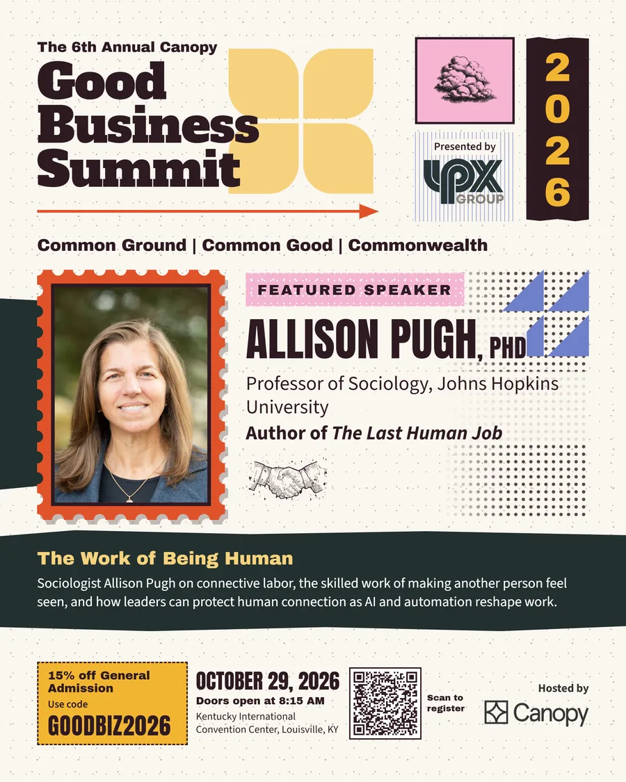 Allison Pugh 2026 Good Business Summit speaker card