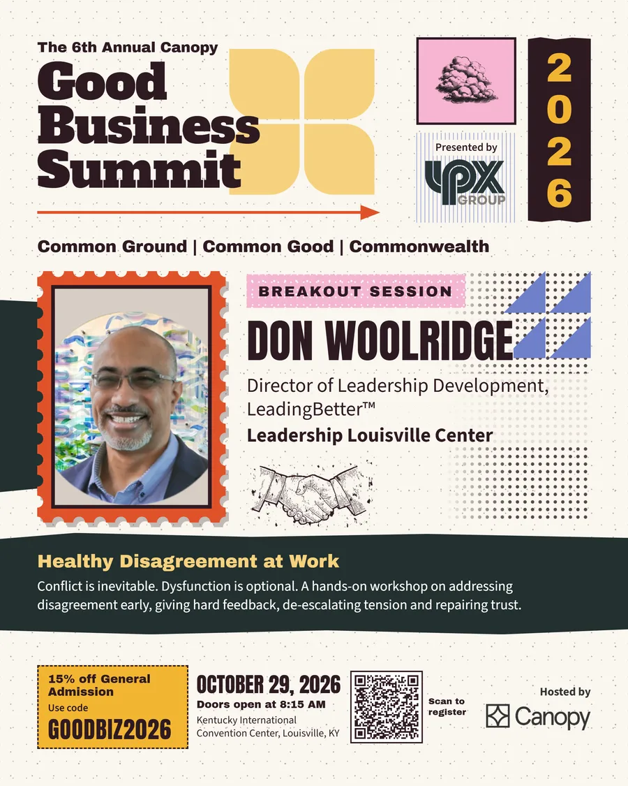 Don Woolridge 2026 Good Business Summit speaker card