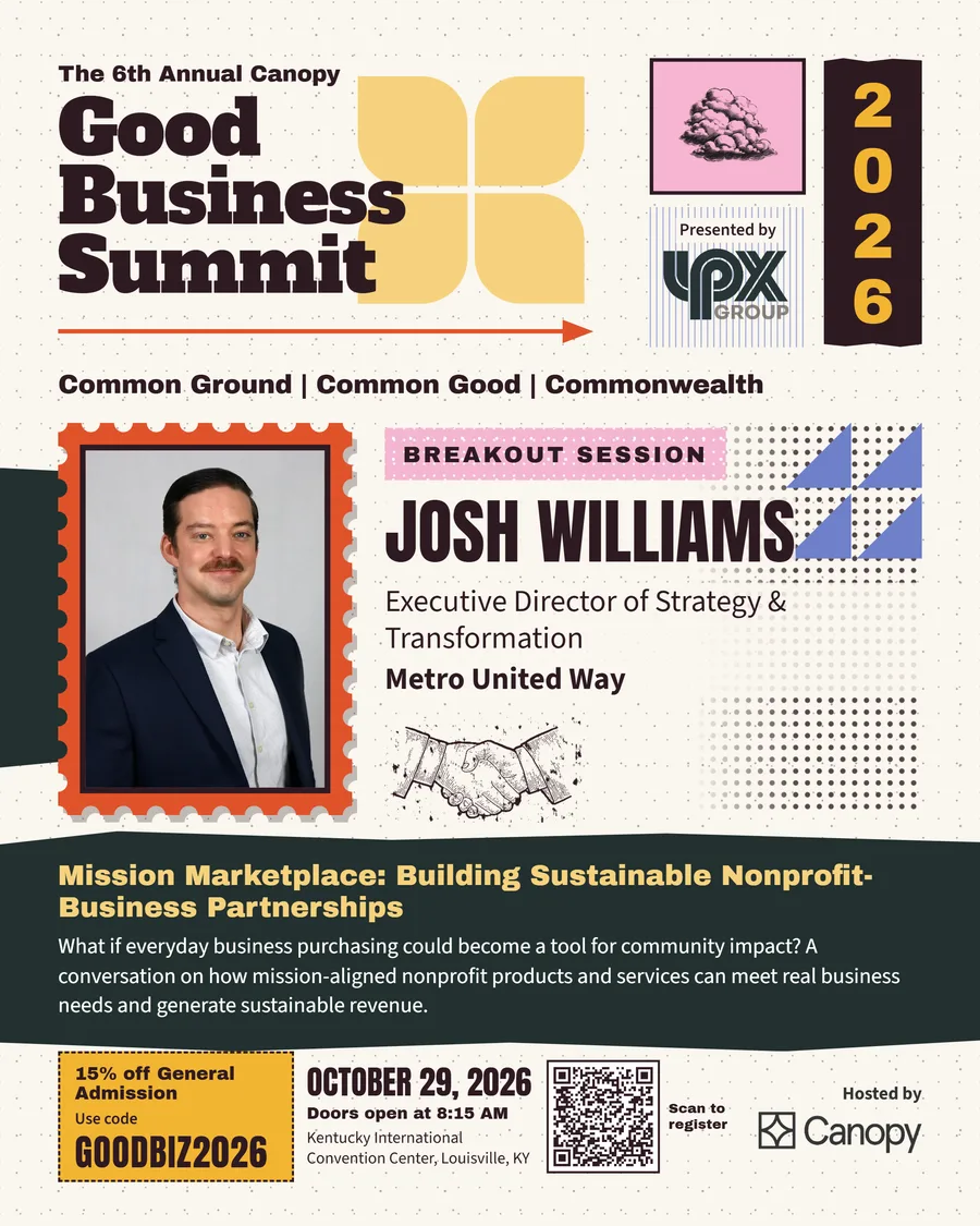 Josh Williams 2026 Good Business Summit speaker card