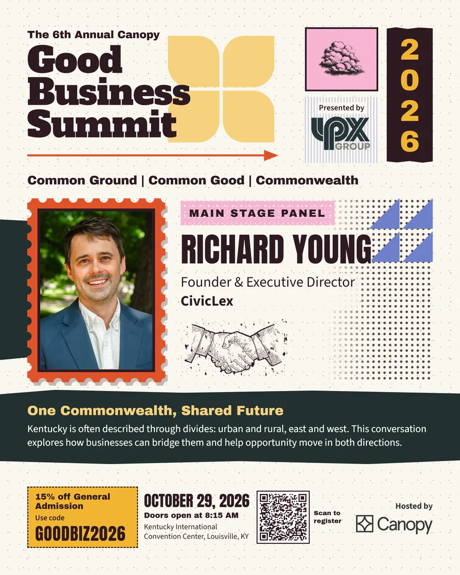 Richard Young 2026 Good Business Summit speaker card