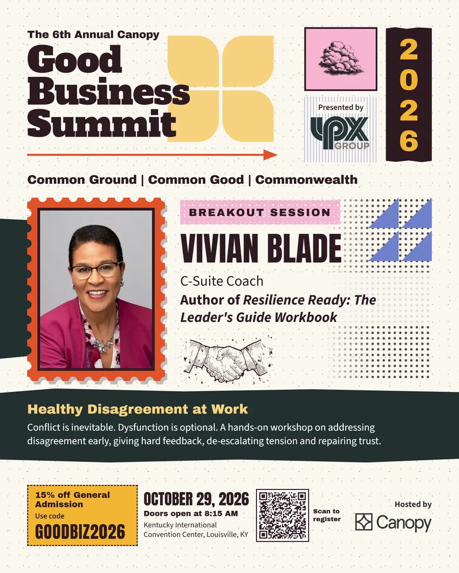 Vivian Blade 2026 Good Business Summit speaker card